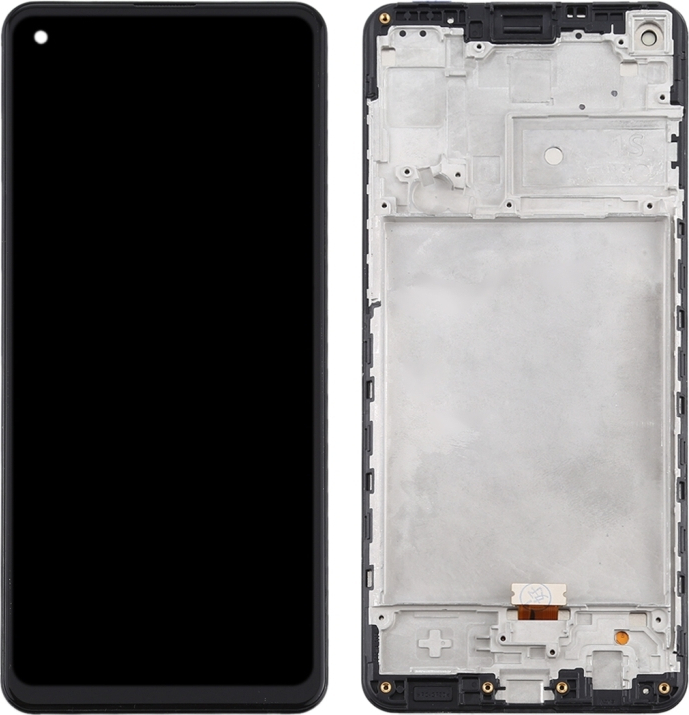  OEM Οθόνη LCD και Μηχανισμός Αφής Samsung Galaxy A21S (A217F) Black με Frame
