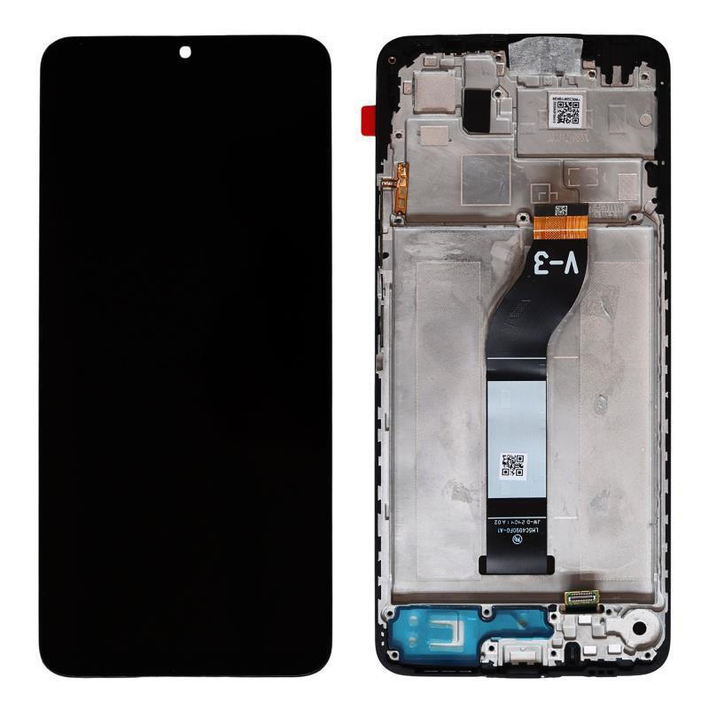 Γνήσια Service Pack Οθόνη LCD και Μηχανισμός Αφής Xiaomi Redmi 13C 4G/5G / Poco C65 4G Μαύρη Με Frame 560002C3UA00