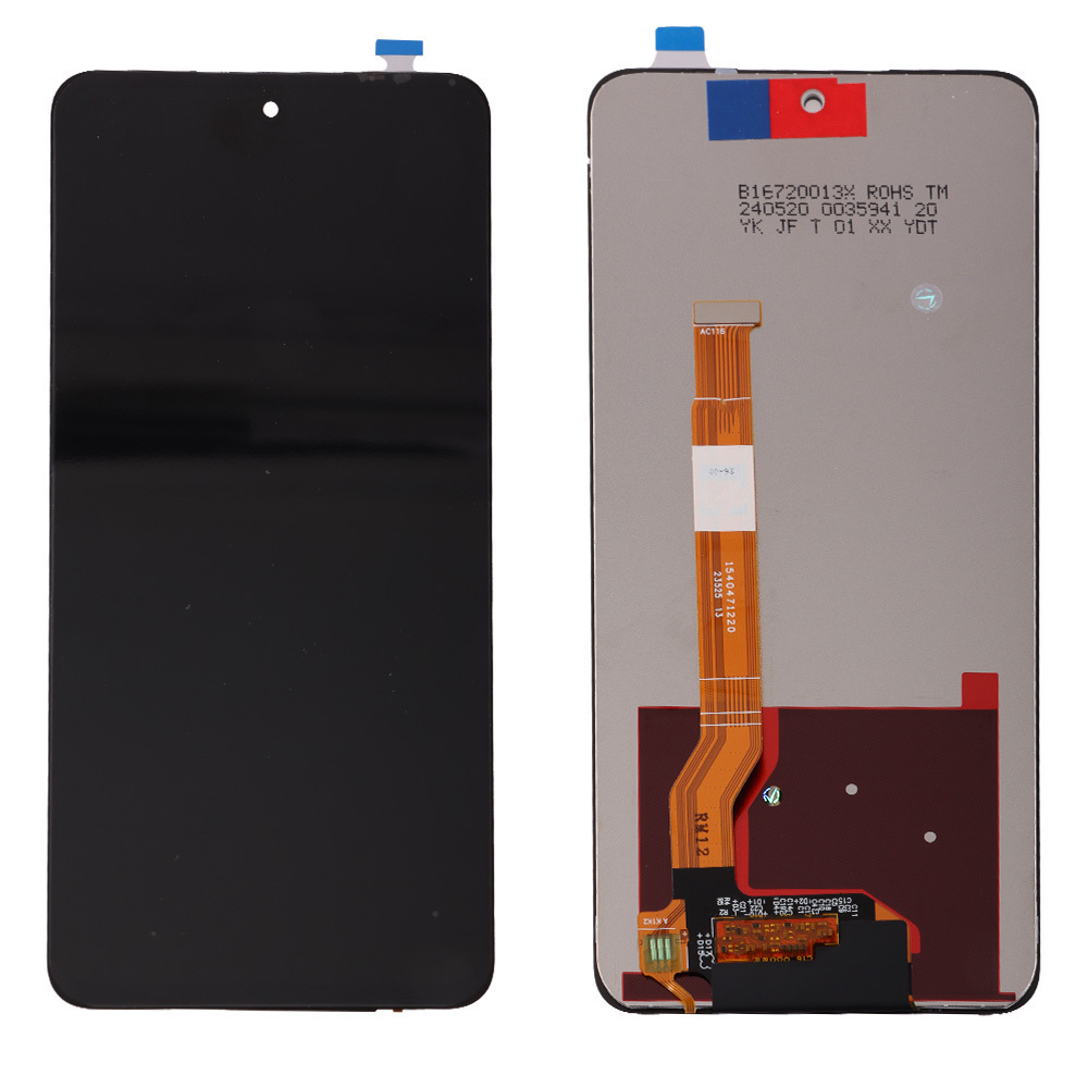 OEM Οθόνη LCD και Μηχανισμός Αφής Realme 12 5G / 12X 5G / C67 4G / C75 4G / Narzo 70X 5G Μαύρη χωρίς Frame