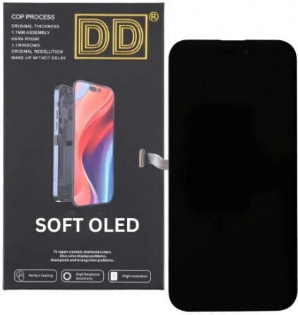 OEM Οθόνη & Μηχανισμός Αφής για Apple iPhone 14 Soft OLED DD Black