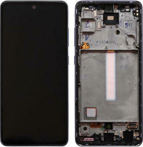 Γνήσια Οθόνη LCD και Μηχανισμός Αφής (Χωρίς Μπαταρία) Samsung Galaxy A52s A528B Violet GH82-26861C