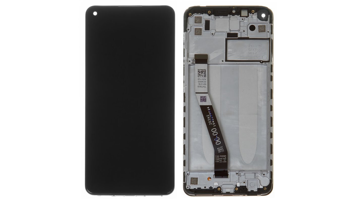 OEM Οθόνη LCD και Μηχανισμός Αφής Xiaomi Redmi Note 9 / Note 10X (2020) Με Frame Midnight Gray