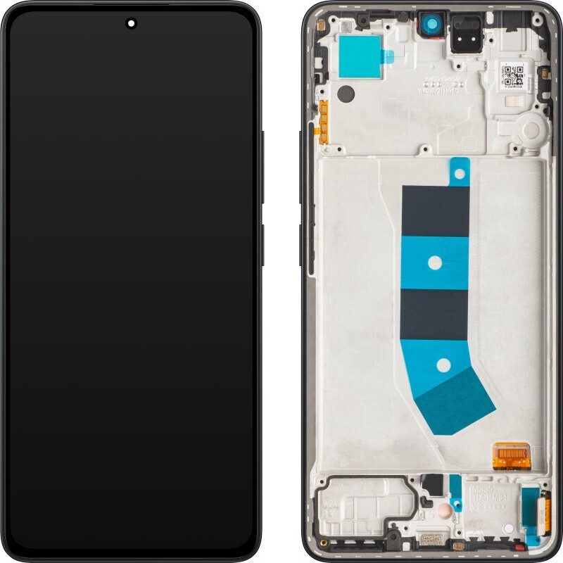 Γνήσια Οθόνη OLED και Μηχανισμός Αφής Xiaomi Redmi Note 13 4G Μαύρη με Frame Service Pack 56000400N700