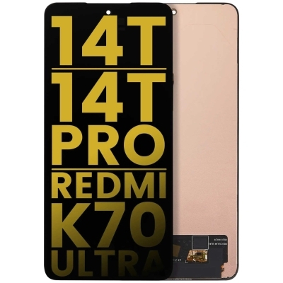 OEM OLED Οθόνη και Μηχανισμός Αφής Xiaomi 14T / 14T Pro 5G Μαύρη Χωρίς Frame