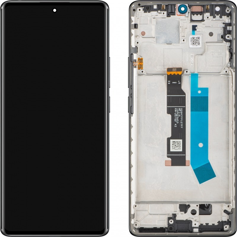 Γνήσια Οθόνη OLED και Μηχανισμός Αφής Xiaomi Redmi Note 14 Pro 4G Μαύρη με Frame Service Pack 560003000O600