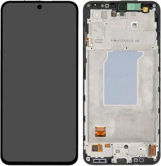 Γνήσια Οθόνη LCD και Μηχανισμός Αφής με Frame Samsung Galaxy A27 5G A276B Black GH82-39944A